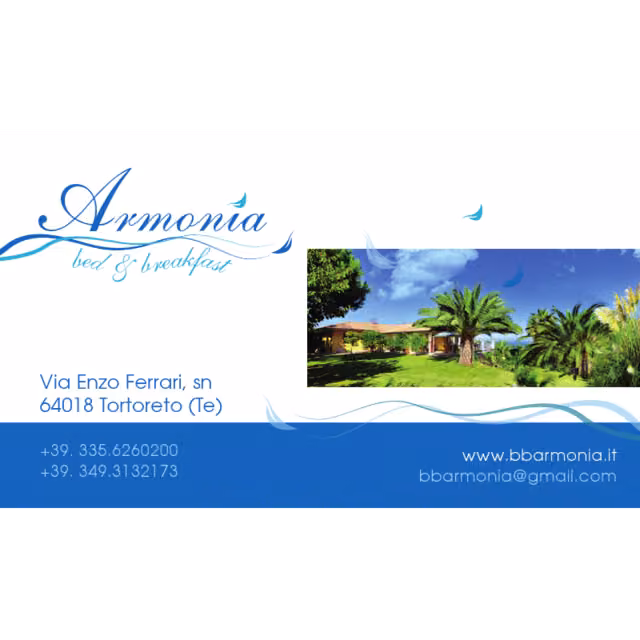 ARMONIA Bed and Breakfast a Tortoreto Lido — foto della struttura e dei dintorni